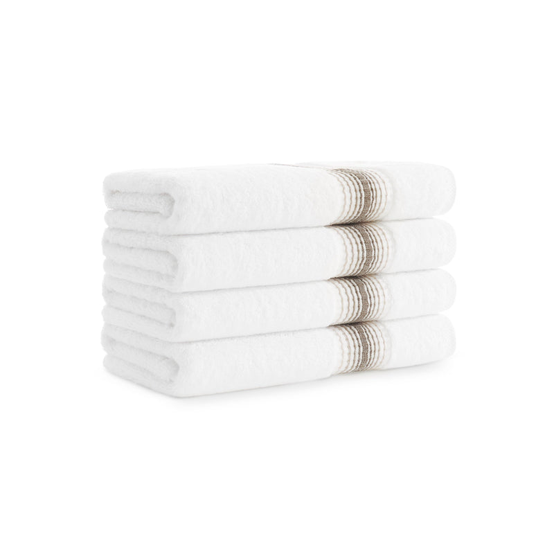 Aston & Arden Turkish Striped Hand Towel 18x32 Sand (4/Pack) (PNP-HT-STT1832-54SND) 4/PK