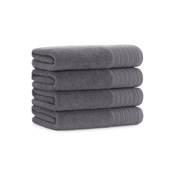 Aston & Arden Anatolian Turkish Hand Towel 18x32 Grey (4/Pack) (P-HT-T-1832-GY) 4/PK