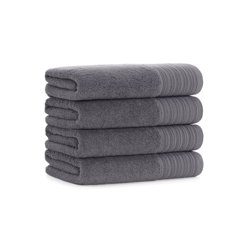 Aston & Arden Anatolian Turkish Hand Towel 18x32 Grey (4/Pack) (P-HT-T-1832-GY) 4/PK