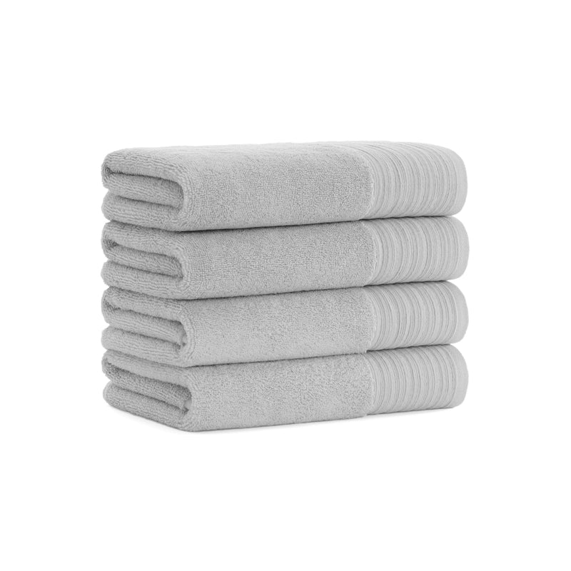 Aston & Arden Anatolian Turkish Hand Towel 18x32 Light Grey (4/Pack) (P-HT-T-1832-LG) 4/PK