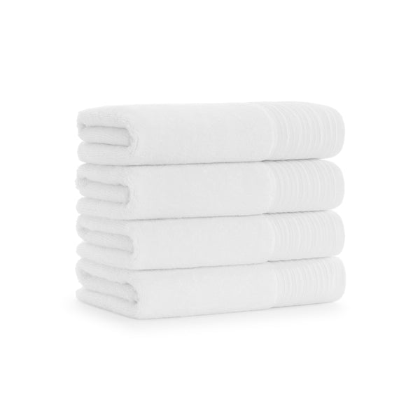 Aston & Arden Anatolian Turkish Hand Towel 18x32 White (4/Pack) (P-HT-T-1832-WH) 4/PK