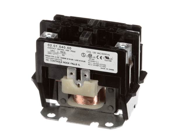 Hatco 02.01.040.00 Contactor,Std,110/120Ac,2P,50Res (HT02-01-040-00) Each