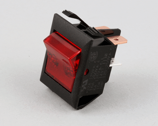 Hatco 02.19.075.00 Switch Roc Dpst 22A 120V Red (HT02-19-075-00) Each