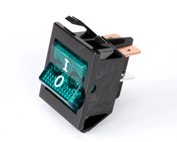 Hatco 02.19.076.00 Switch Roc Dpst 16A 250V Green (HT02-19-076-00) Each