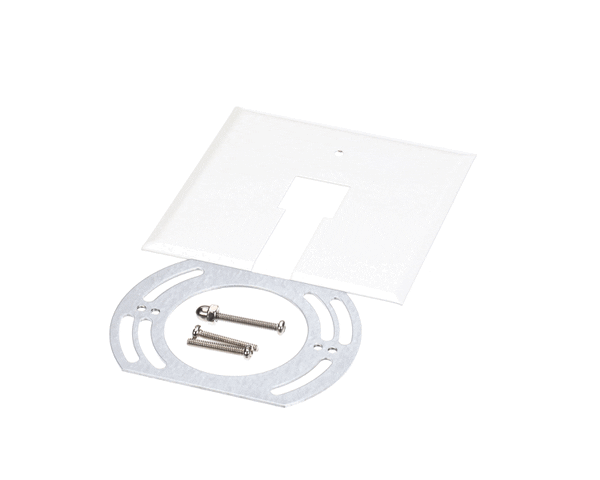 Hatco 02.19.171.02 Track Outlet Box Cover White (HT02-19-171-02) Each