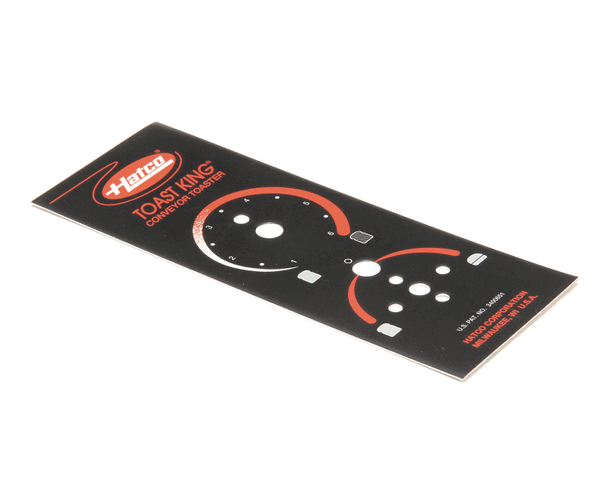 Hatco 07.01.217.00 Control Plate,Tk,Toast & Buns (HT07-01-217-00) Each