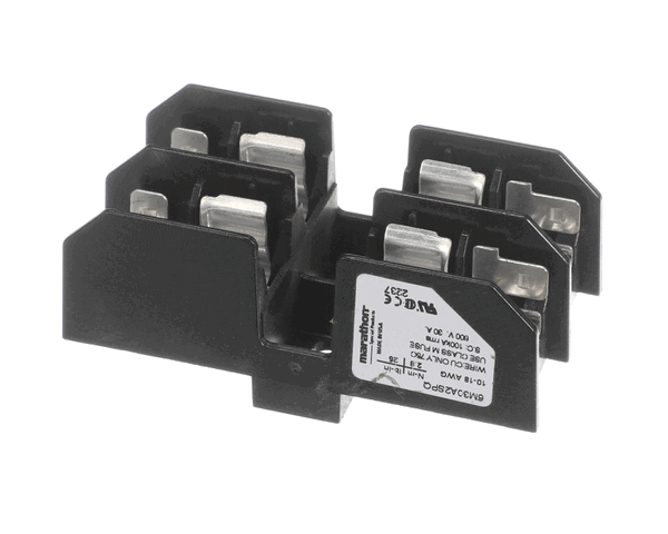 Heatcraft 22511001 Fuseblock 30 Amp 2 Pole 600V Midget (HTCR22511001) Each