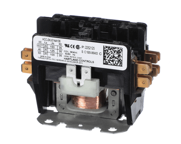 Heatcraft 2252125 Contactor Open 25/35 Amp 2 Pole 220V (HTCR2252125) Each
