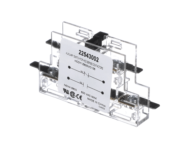 Heatcraft 22543002 Contactor Aux Switch For 50-90A Hartland (HTCR22543002) Each