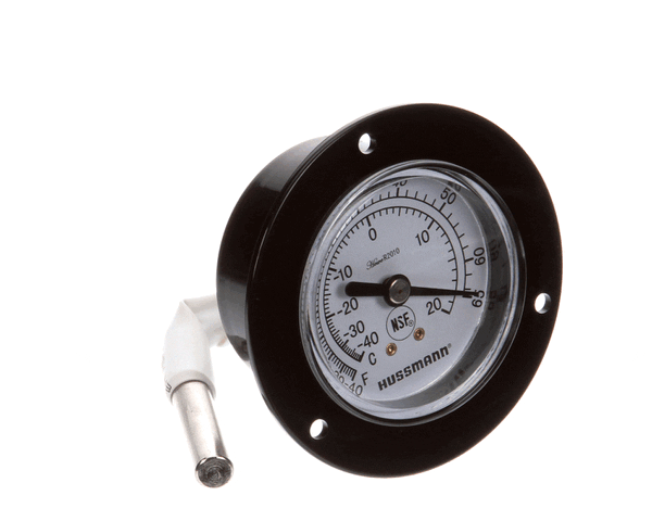 Hussmann 0443313 Thermometer-2 Dial Black (HUS0443313) Each