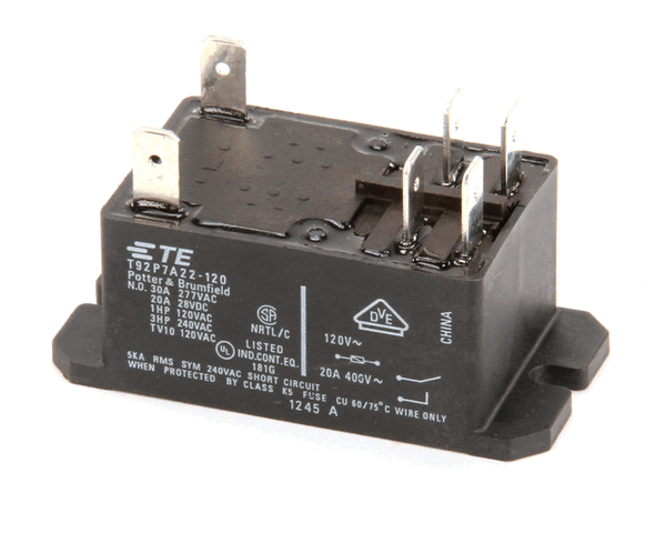 Hussmann 0459304 Relay-30Amp Dp/St N.O. 120V Coil (HUS0459304) Each