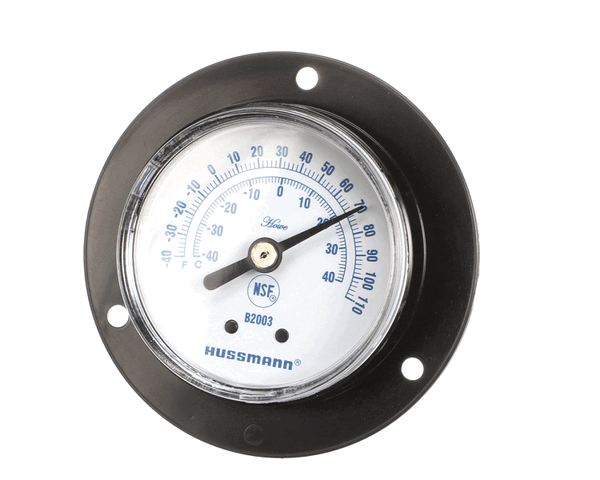 Hussmann 0469138 Thermometer 2 Dial Blk (HUS0469138) Each