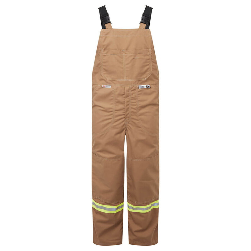 Portwest® Avenger 12oz Duck Bib Pants , Brown, Size 4XL (IAS3122BRR4XL) Each