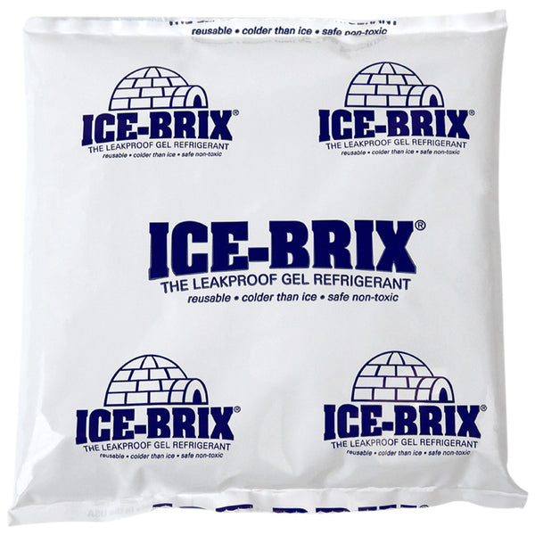 6 x 5 3/4 x 1" - 12 oz. Ice-Brix® Cold Packs (IB12BPD) Case Of 24