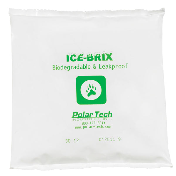 6 x 6 x 1" - 12 oz. Ice-Brix® Biodegradable Packs (IBB12) Case Of 48