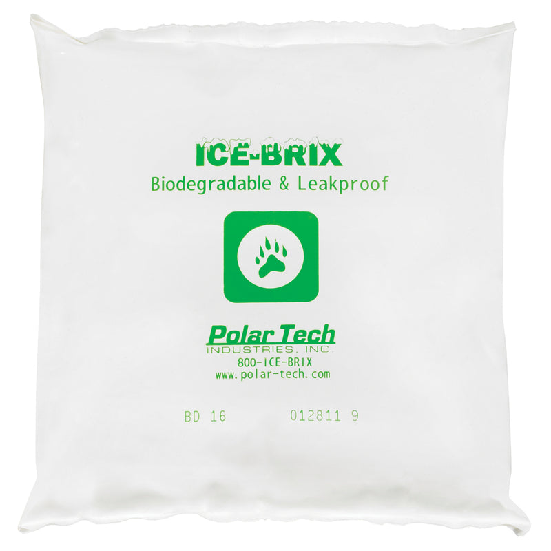 6 1/4 x 6 x 1" - 16 oz. Ice-Brix® Biodegradable Packs (IBB16) Case Of 36