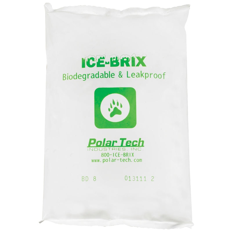 6 1/4 x 4 x 3/4" - 8 oz. Ice-Brix® Biodegradable Packs (IBB8) Case Of 72
