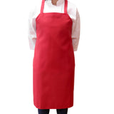 Hospeco® Mariposa Bib Apron 33x30 Red, Case of 48 (HOSAPRN-R-SPUN-CS) Case of 48