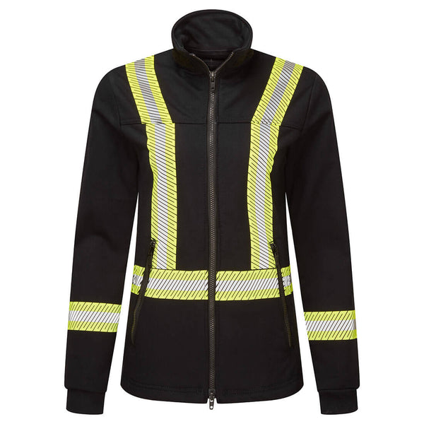 Portwest® Women's Segmented Striped Navy Fleece Full Zip Jacket, Size XL (IOS375NARXL) Each