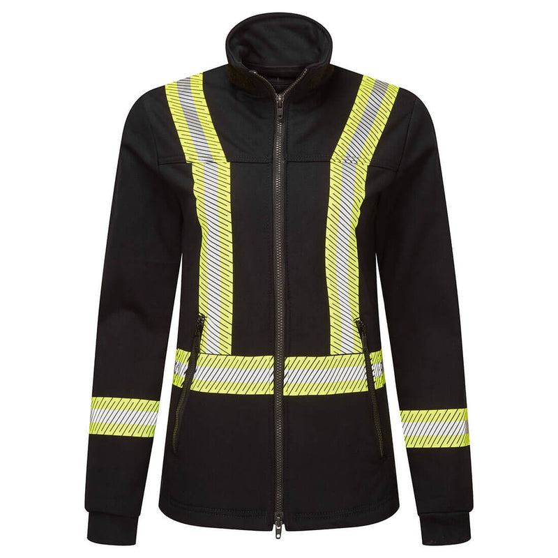 Portwest® Women's Segmented Striped Navy Fleece Full Zip Jacket, Size XL (IOS375NARXL) Each