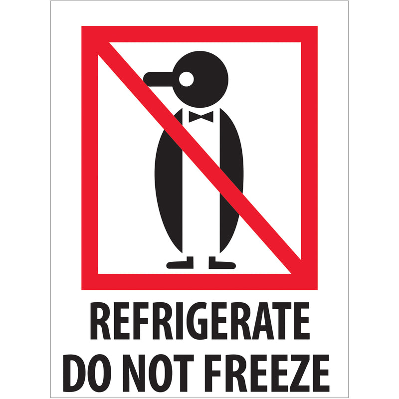 3 x 4" - "Refrigerate - Do Not Freeze" Labels (IPM315) Roll Of 500