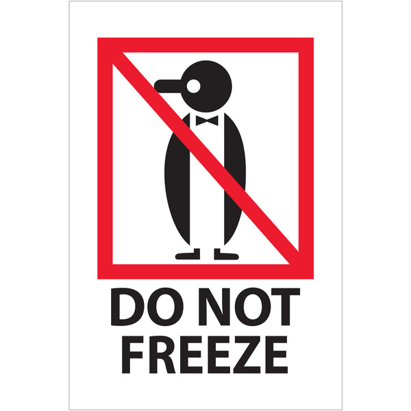 4 x 6" - "Do Not Freeze" Labels (IPM506) Roll Of 500
