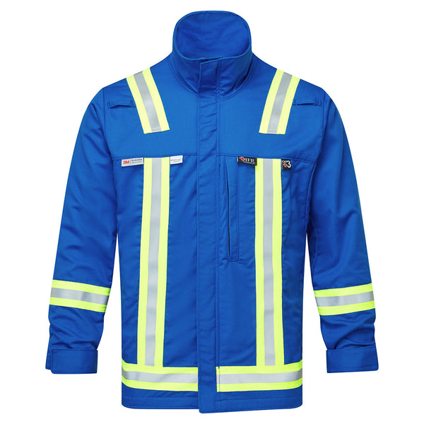 Portwest® Ultrasoft 7oz Skyline Summer Bomber Jacket, Royal Blue, Size M (IUS112RBRM) Each