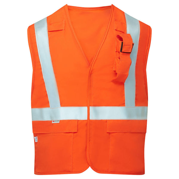 Portwest® Ultrasoft 7oz FR Yard Vest, Orange, Size XXL (IUS1715ORRXXL) Each