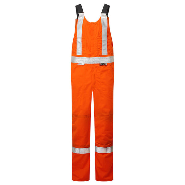 Portwest® Ultrasoft 9oz Bib Pants , Orange, Size XXL (IUS422ORRXXL) Each
