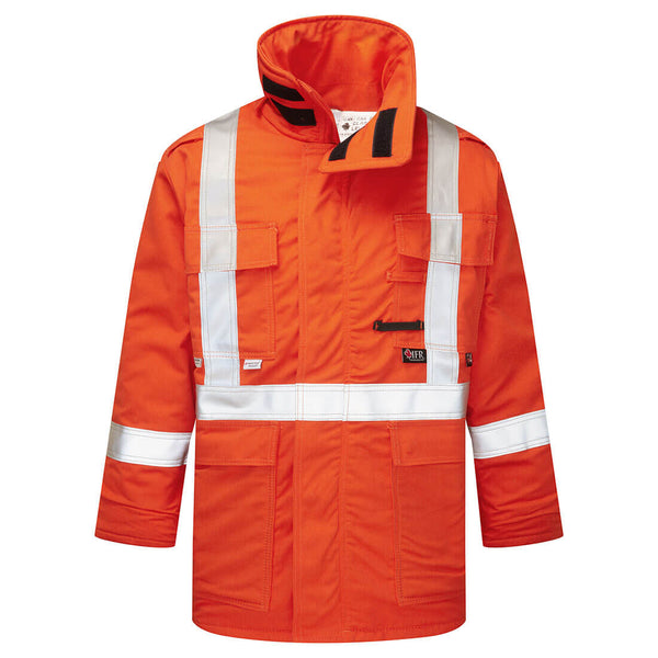 Portwest® Ultrasoft 9oz Hi-Vis Insulated Parka , Orange, Size L (IUS515ORRL) Each