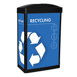 Ergocan® The Impact Ergocan Two-Stream Recycling Station - Quick Ship (QS-EC1119I-C-2) Each