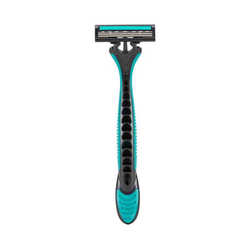 Green/Black Disposable Triple Blade Razors Box of 144