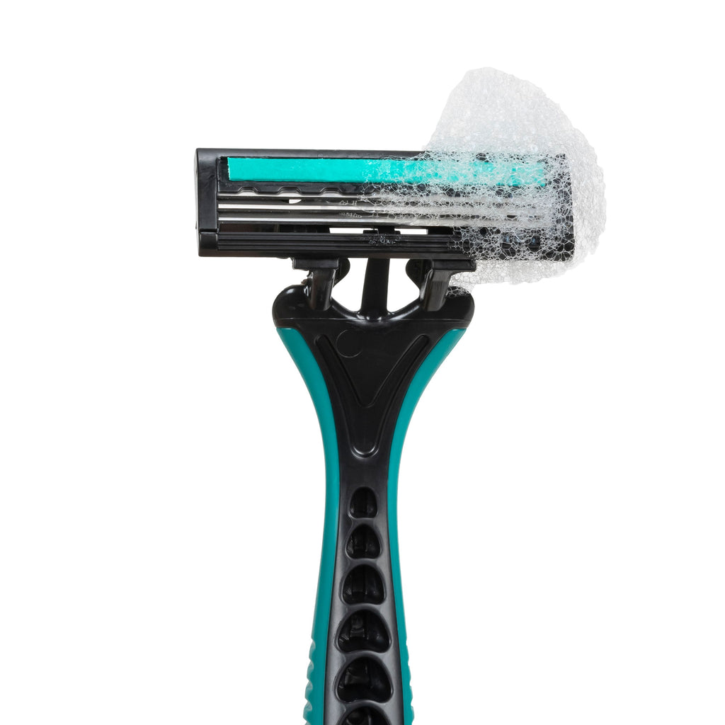 Green/Black Disposable Triple Blade Razors Box of 144 – GoodEarth Products