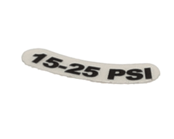 Jackson 9905-002-97-74 Decal, 15-25 Psi (JAC9905-002-97-74) Each
