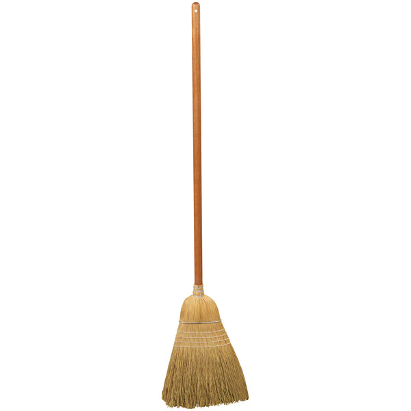 Corn Broom, 56" x 11", Tan/Yellow, 1/Case Each