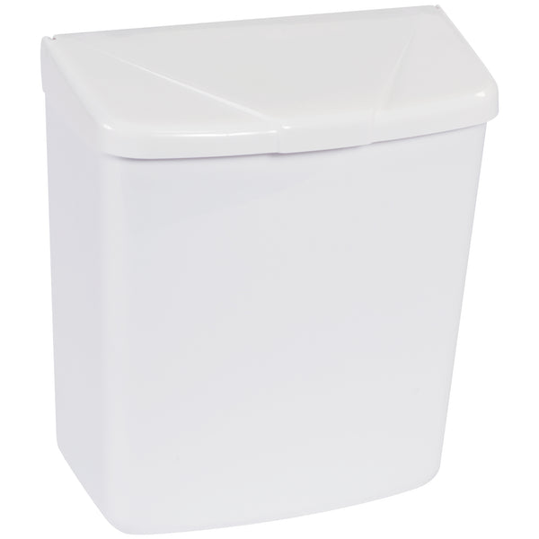 White Wall Mountable Sanitary Napkin Receptacle, Each Each