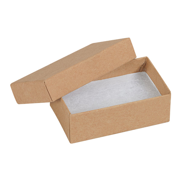 2 1/2 x 1 1/2 x 7/8" Kraft Jewelry Boxes, Case Of 100 Case Of 100