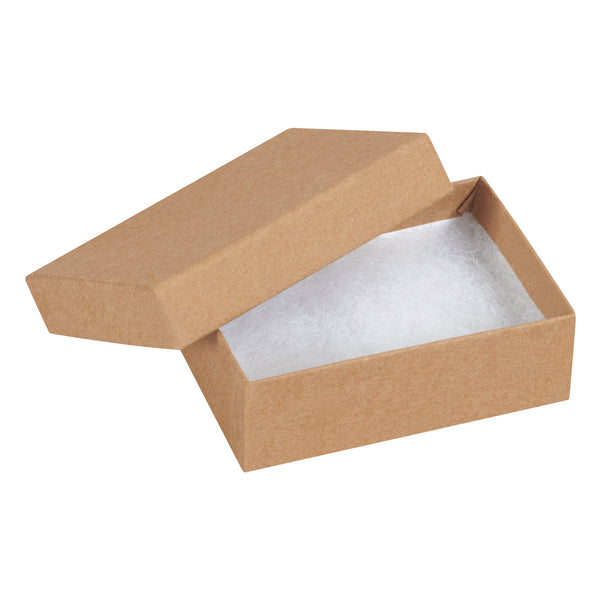 3 1/16 x 2 1/8 x 1" Kraft Jewelry Boxes, Case Of 100 Case Of 100