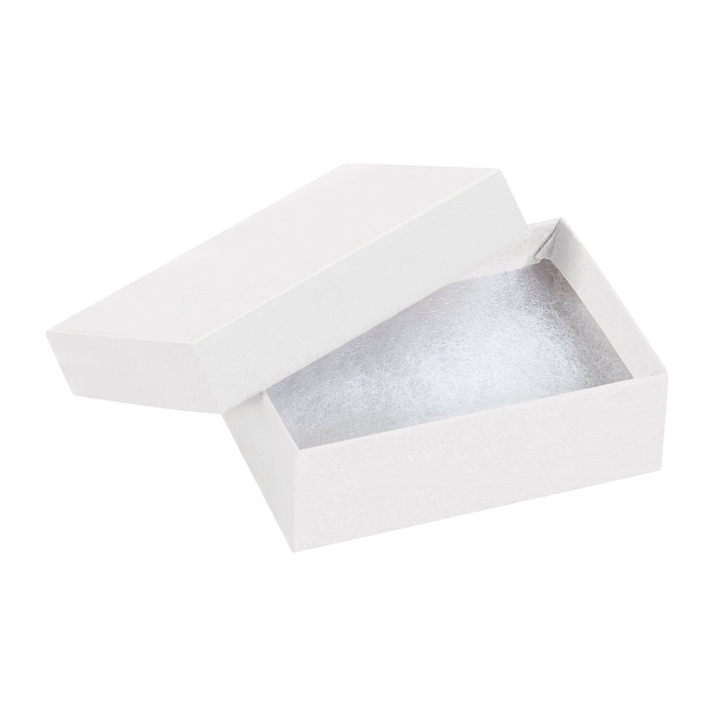 3 1/16 x 2 1/8 x 1" White Jewelry Boxes (JB321W) Case Of 100
