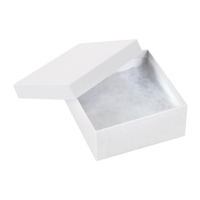 3 1/2 x 3 1/2 x 1 1/2" White Jewelry Boxes, Case Of 100 Case Of 100