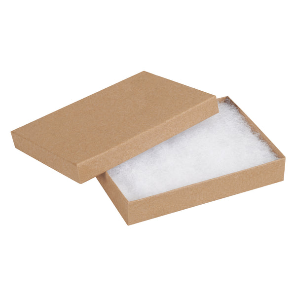 5 1/4 x 3 3/4 x 7/8" Kraft Jewelry Boxes, Case Of 100 Case Of 100