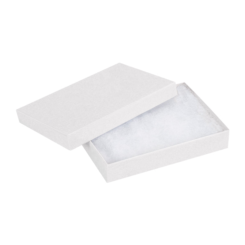 5 1/4 x 3 3/4 x 7/8" White Jewelry Boxes (JB531W) Case Of 100