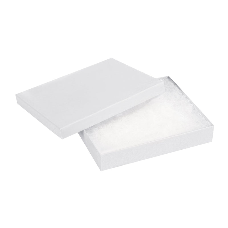 6 x 5 x 1" White Jewelry Boxes, Case Of 50 Case Of 50