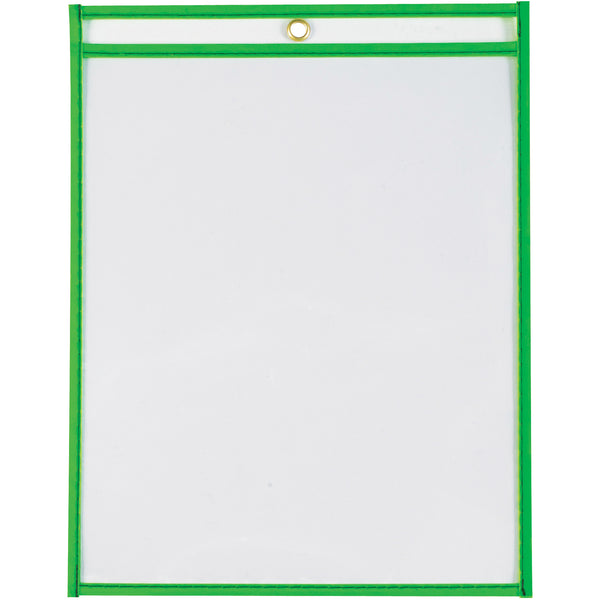 9 x 12" Neon Green Job Ticket Holders (JTH115GN) Case Of 15