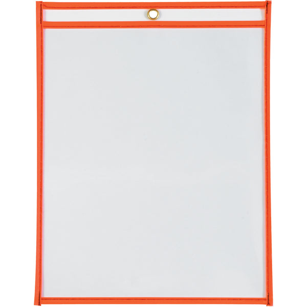 9 x 12" Neon Orange Job Ticket Holders (JTH115OR) Case Of 15