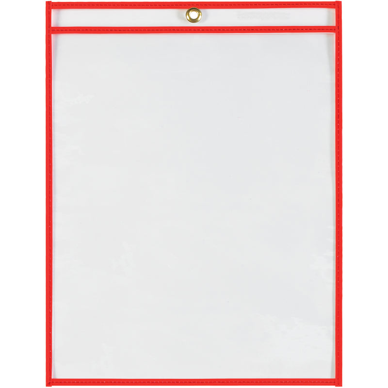9 x 12" Neon Red Job Ticket Holders (JTH115RD) Case Of 15