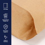 Hospeco® Health Gards® Menstrual Care Receptacle Liners, Brown, 7.5x10.5x3, 500/Case (HOSKL) Case of 500