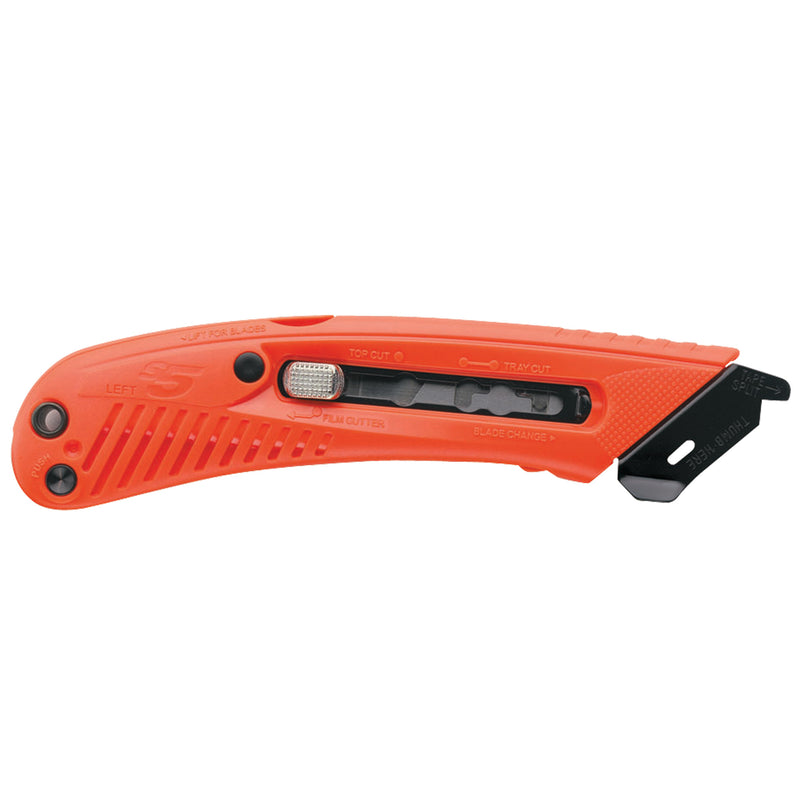 S5® 3-in-1 Safety Cutter Utility Knife - Left Handed (KN125) Case Of 12