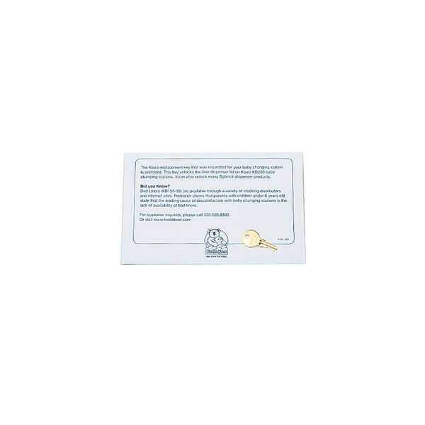 Koala 492-Kit Keys To Changing Table (KOLA492-KIT) Each