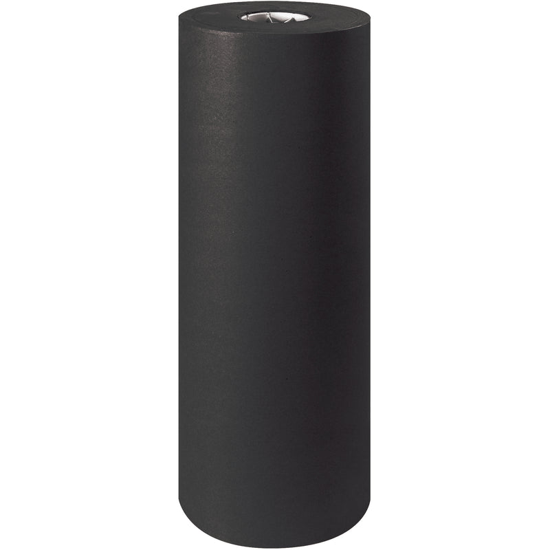 24" - 50 lb. Black Kraft Paper Rolls, Roll Of 1 Roll Of 1